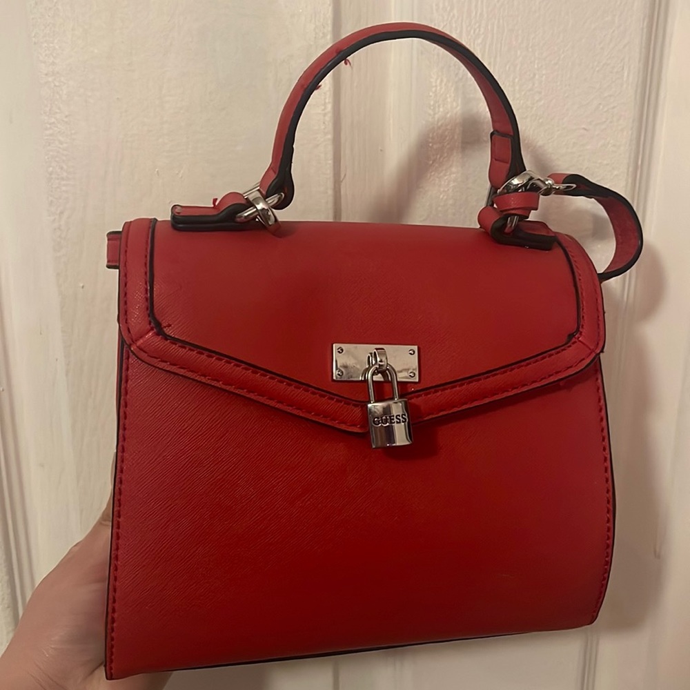 Small Red Guess Crossbody